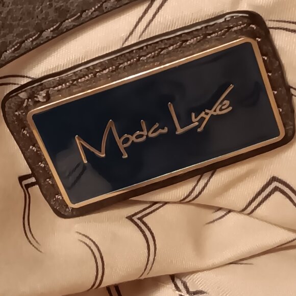 Moda Luxe black faux leather studded with tassel shoulder sling hobo bag purse - Picture 13 of 13